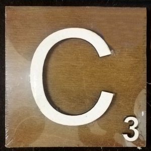 Scrabble Block Letter C (10x10cm)