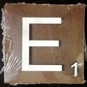 Scrabble Block Letter E (10x10cm)
