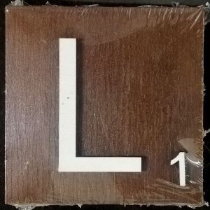 Scrabble Block Letter L (10x10cm)
