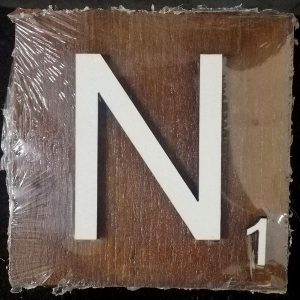 Scrabble Block Letter N (10x10cm)