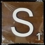 Scrabble Block Letter S (10x10cm)