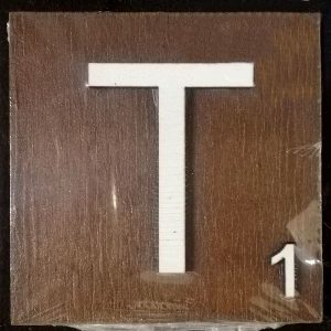 Scrabble Block Letter T (10x10cm)