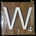 Scrabble Block Letter W (10x10cm)
