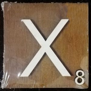 Scrabble Block Letter X (10x10cm)