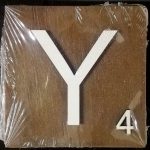 Scrabble Block Letter Y (10x10cm)