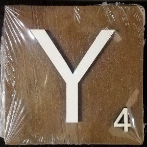 Scrabble Block Letter Y (10x10cm)