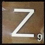Scrabble Block Letter Z (10x10cm)