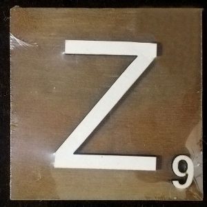 Scrabble Block Letter Z (10x10cm)