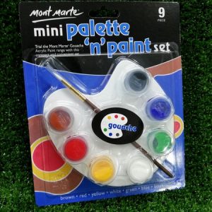 Mont Marte Mini Palette & Paint Set 9pc