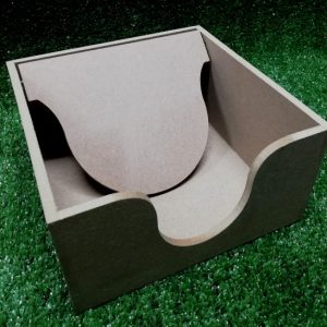 Wood Serviette Holder with Flap