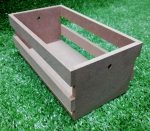 Wood Slatted Plant Holder 100 x 190mm