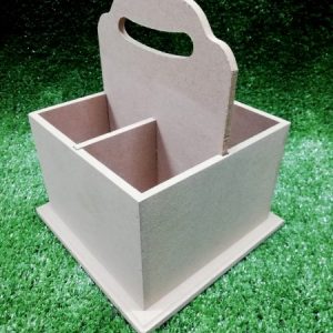 Wood 4 Division Cutlery Holder