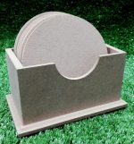 Wood Round Coaster Set 6mm