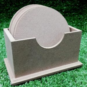 Wood Round Coaster Set 6mm