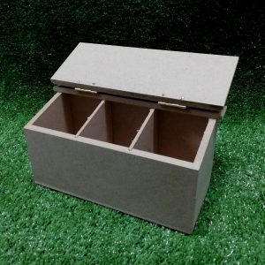 Wood 3 Division Teabag Holder