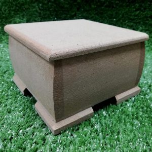 Wood Jewelry Box With Feet 100x100 mm