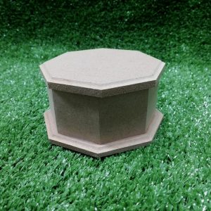 Wood Small Octagon Trinket Box