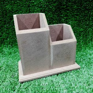Wood Double Pen Holder 160 X 90 X 150MM