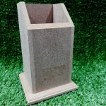 Wood Single Pen Holder 90 X 90 X 145MM