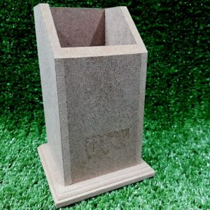 Wood Single Pen Holder 90 X 90 X 145MM