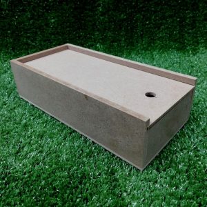 Wood Pencil Box with Sliding Lid 95 X 50 X 210MM