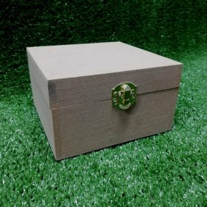 Wood Small Trunk with Flat Top 140 X 140 X 80MM