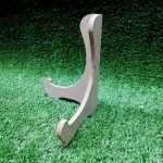 Wood Small Triangle Plate stand 110 X 110 X 150MM