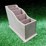 Wood 5 Division Remote Control Holder 95 X 215 X 160MM