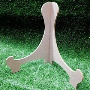 Wood Extra Large Triangle Plate stand 220 X 220 X 300MM