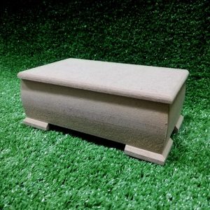 Wood Rectangle Jewel Box with Feet 180 X 105 X 70MM