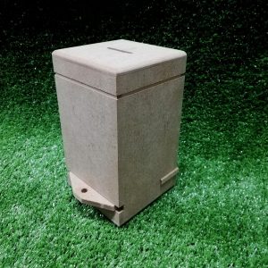 Wood Small Money Lock Box 90 X 105 X 155MM