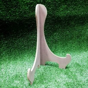Wood Large Triangle Plate stand 160 X 160 X 300MM