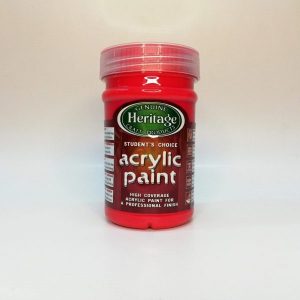 Heritage Craft Acrylic Paint | 250ml, Berry Red
