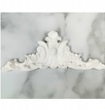 White Victorian Tiara Resin Embellishment
