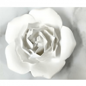 White Magnolia Resin Embellishment