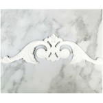 White Swirl Head Resin Embellishment