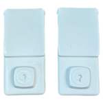 White Suitcase Clamp Latch Resin Embellishment