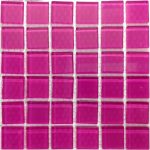 Shocking Pink Crystal Glass (Sheet Size 30x30cm)