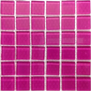 Shocking Pink Crystal Glass (Sheet Size 30x30cm)