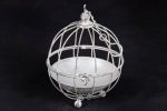 Antique White Bird Cage Small 20cm x 20cm x 32cm
