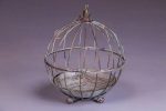 Antique Grey Birdcage Medium 28cm x 28cm x 41cm