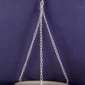 Antique White Hanging Birdfeeder Large