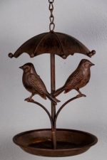 Rust Birdfeeder 16cm x 16cm x 56cm