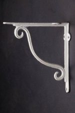 Antique White Plain Curl Bracket 20.5cmx20.5cmx4cm