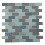 Beige and Capulet Glass & Natural Stone Mosaic Tiles (Sheet Size 30x30cm)