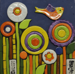 Happy Swallow Canvas Mosaic Kit