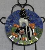 Round Key Holder Cow Sheep Chicken Mosaic Kit