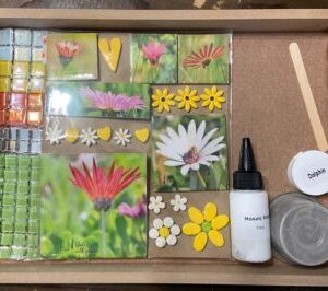 Flowers Tray Large Mosaic Kit