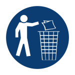 Keep Area Clean Safety Sign 19x19cm