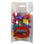 Assorted Large Bright Flower Buttons